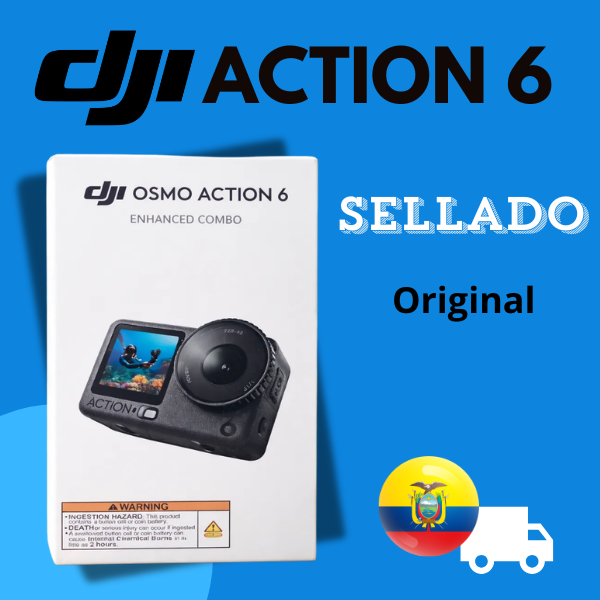 la caja de una dji action 6 para ecuador