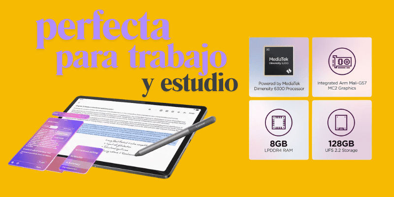 tablet perfecta para trabajo y estudio idea tab de 128gb